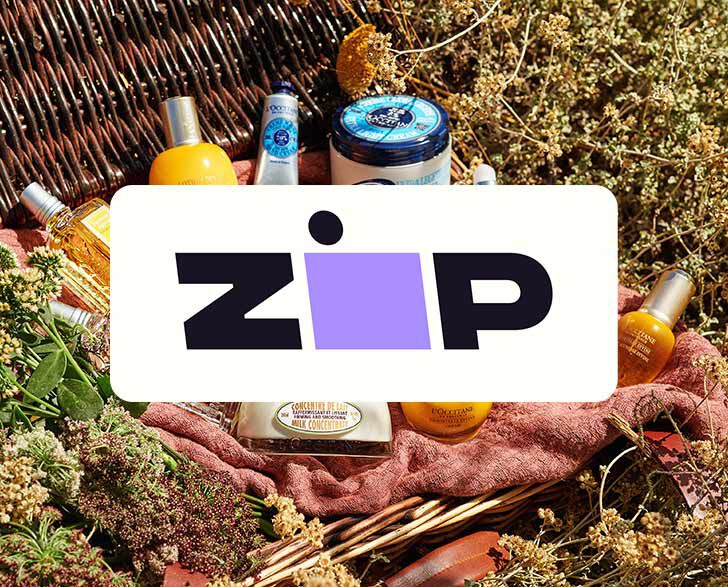 L'Occitane best sellers image with Zippay logo